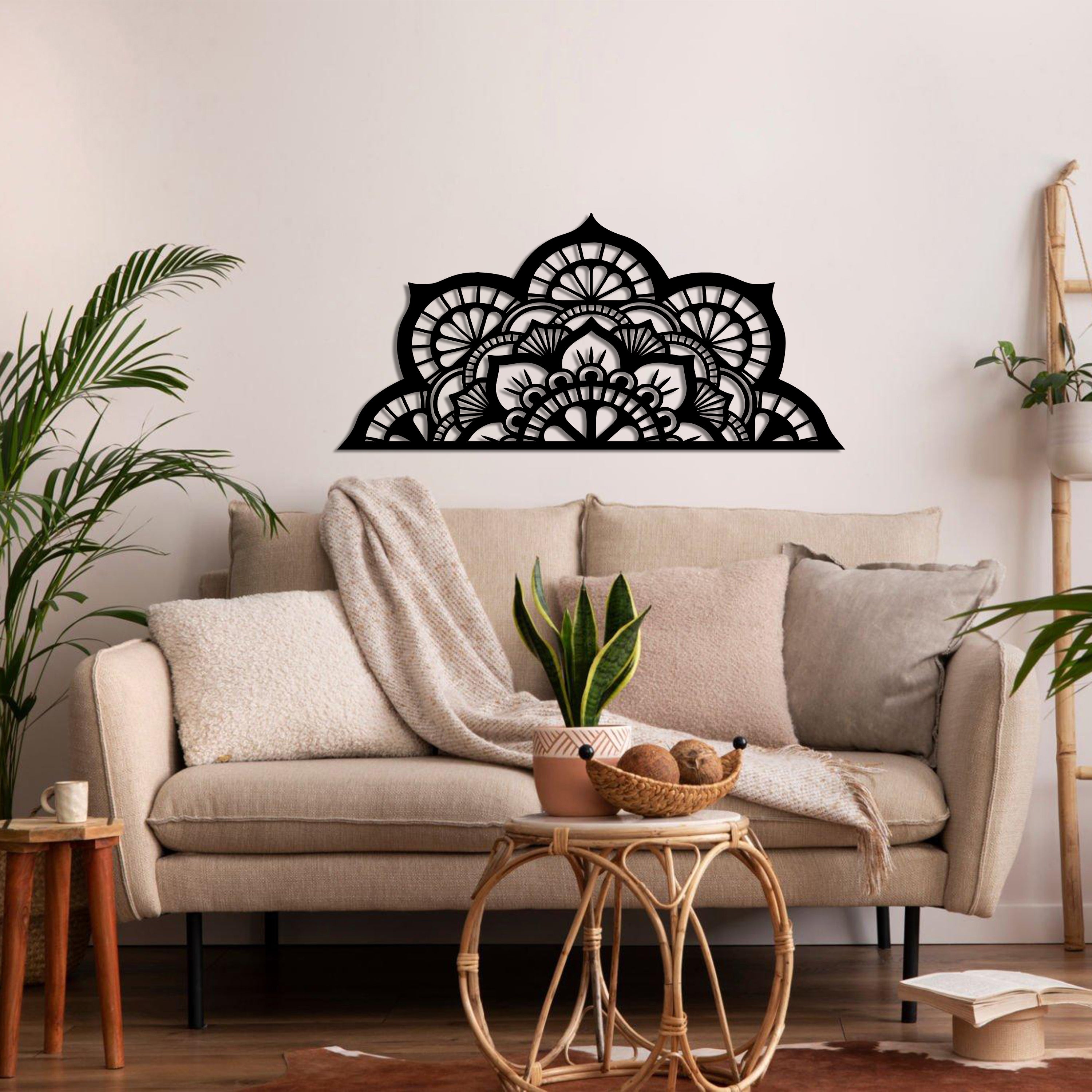 Half mandala 2025 metal wall art