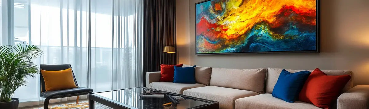 glass wall art for living room