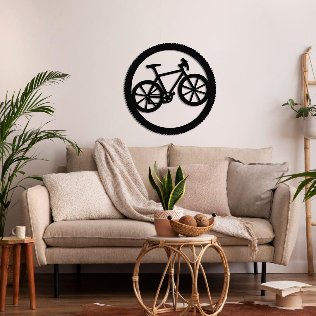 Bicicleta Arte de Pared de Metal