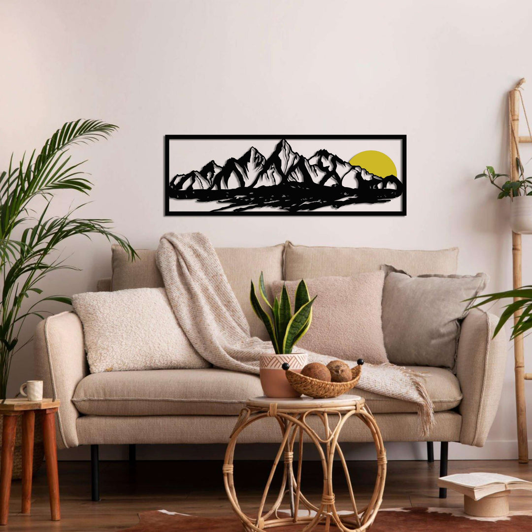 Mountain And Lake Metal Wall Art - Decor available at Dekadron for $109.90