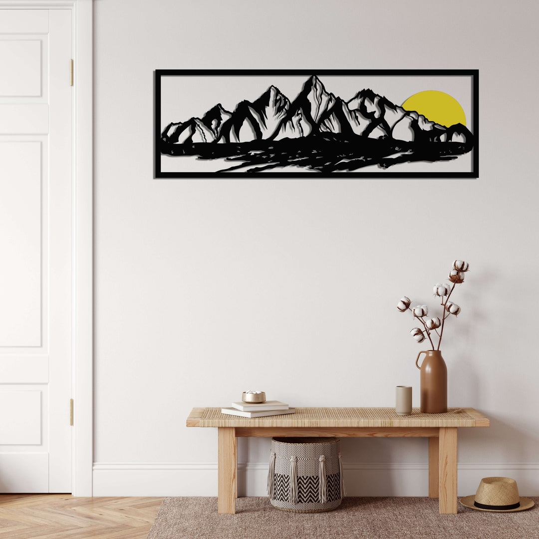 Mountain And Lake Metal Wall Art - Decor available at Dekadron for $109.90