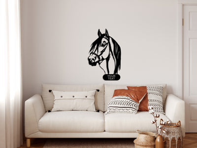 Personalized Horse Metal Wall Art