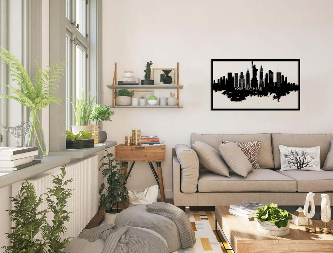 Personalized New York Metal Wall Art - Decor available at Dekadron for $169.90