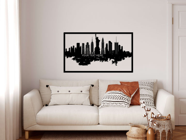 Personalized New York Metal Wall Art - Decor available at Dekadron for $129.90