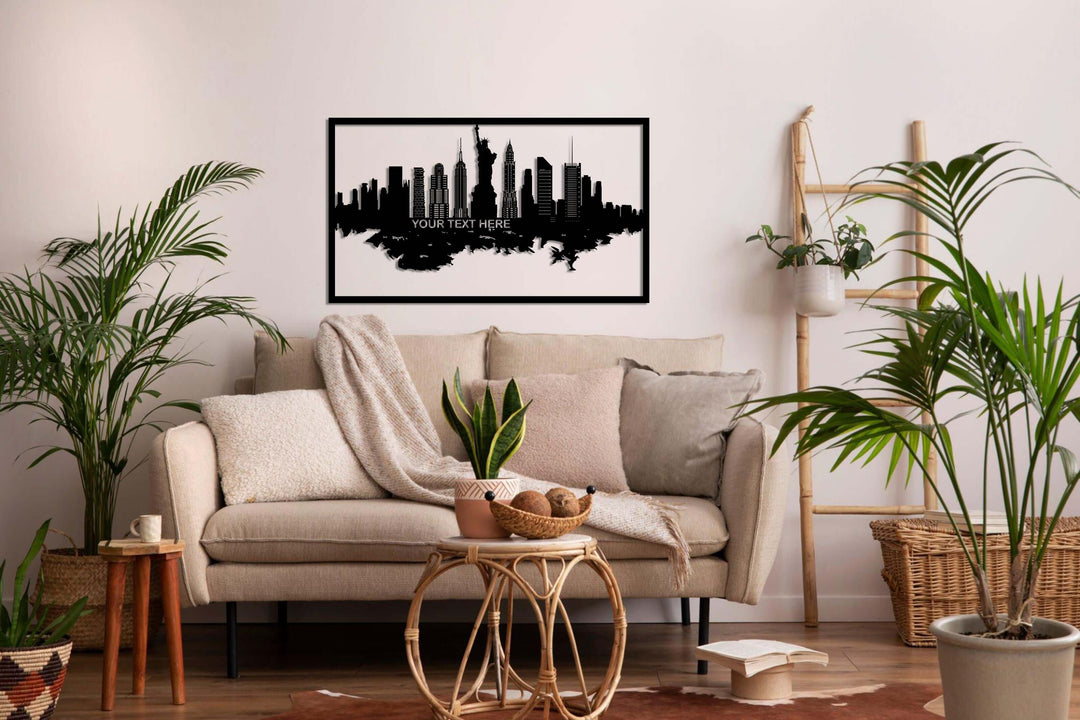 Personalized New York Metal Wall Art - Decor available at Dekadron for $129.90