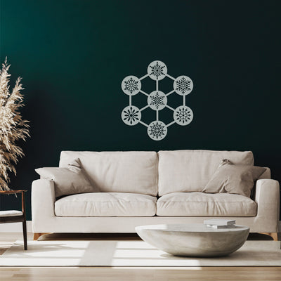 Snow Molecule Metal Wall Art