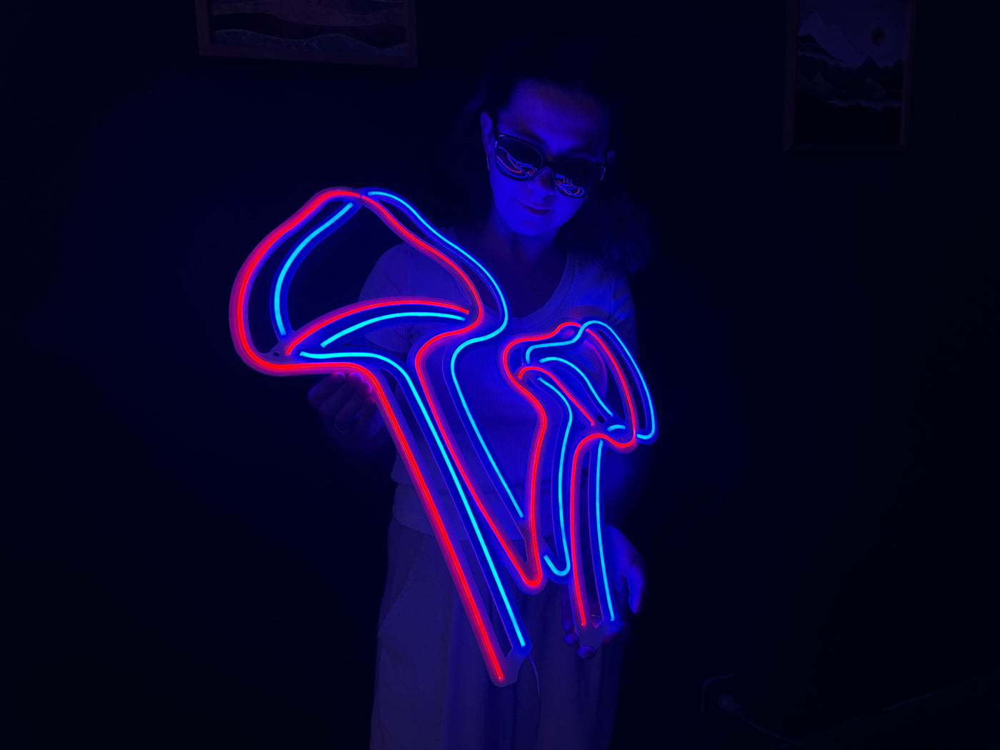 Mushroom Neon Sign, Neon Wall Art