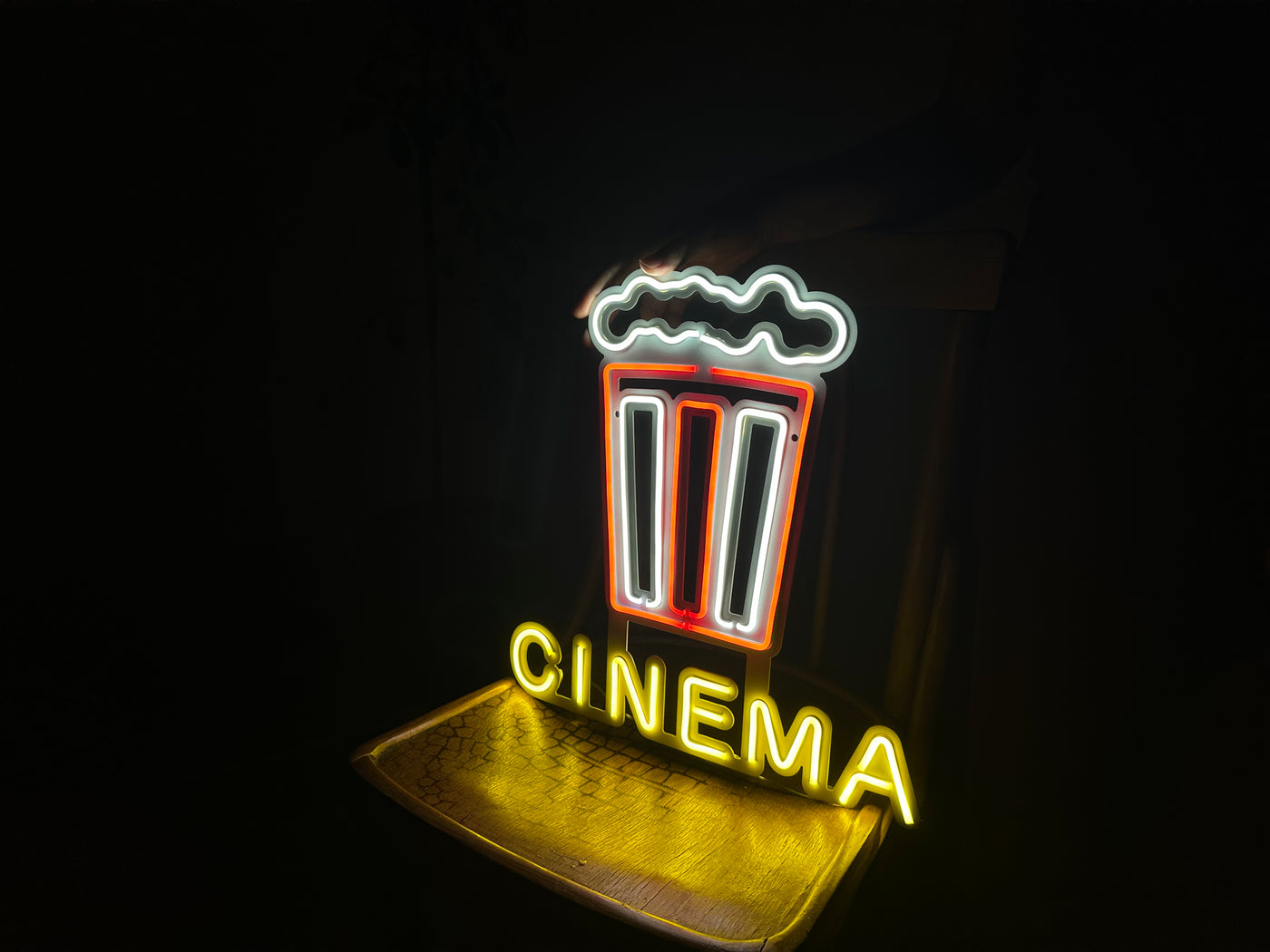 Cinema Neon Metal Wall Art, Neon Sign