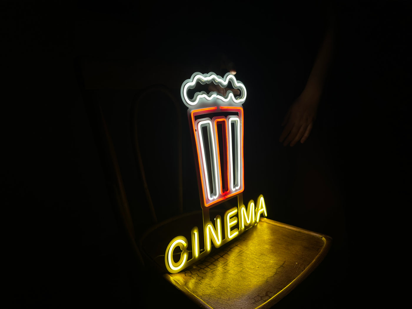 Cinema Neon Metal Wall Art, Neon Sign