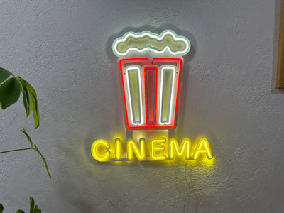 Cinema Neon Metal Wall Art, Neon Sign