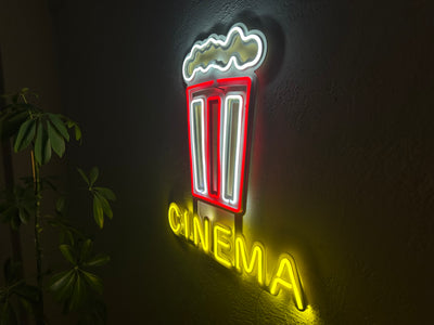 Cinema Neon Metal Wall Art, Neon Sign