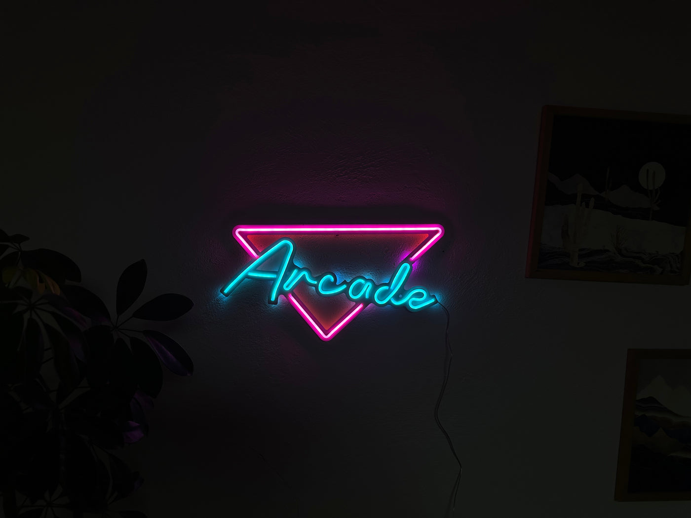 Arcade Neon Metal Sign