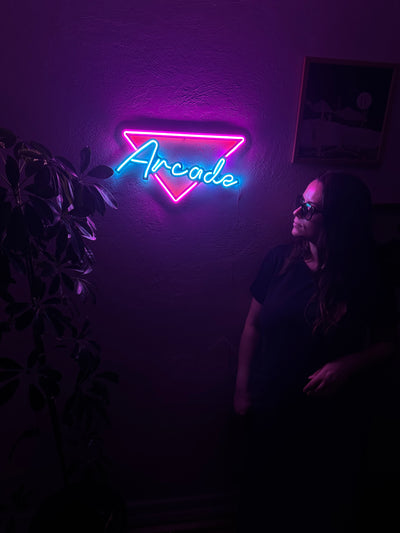 Arcade Neon Metal Sign