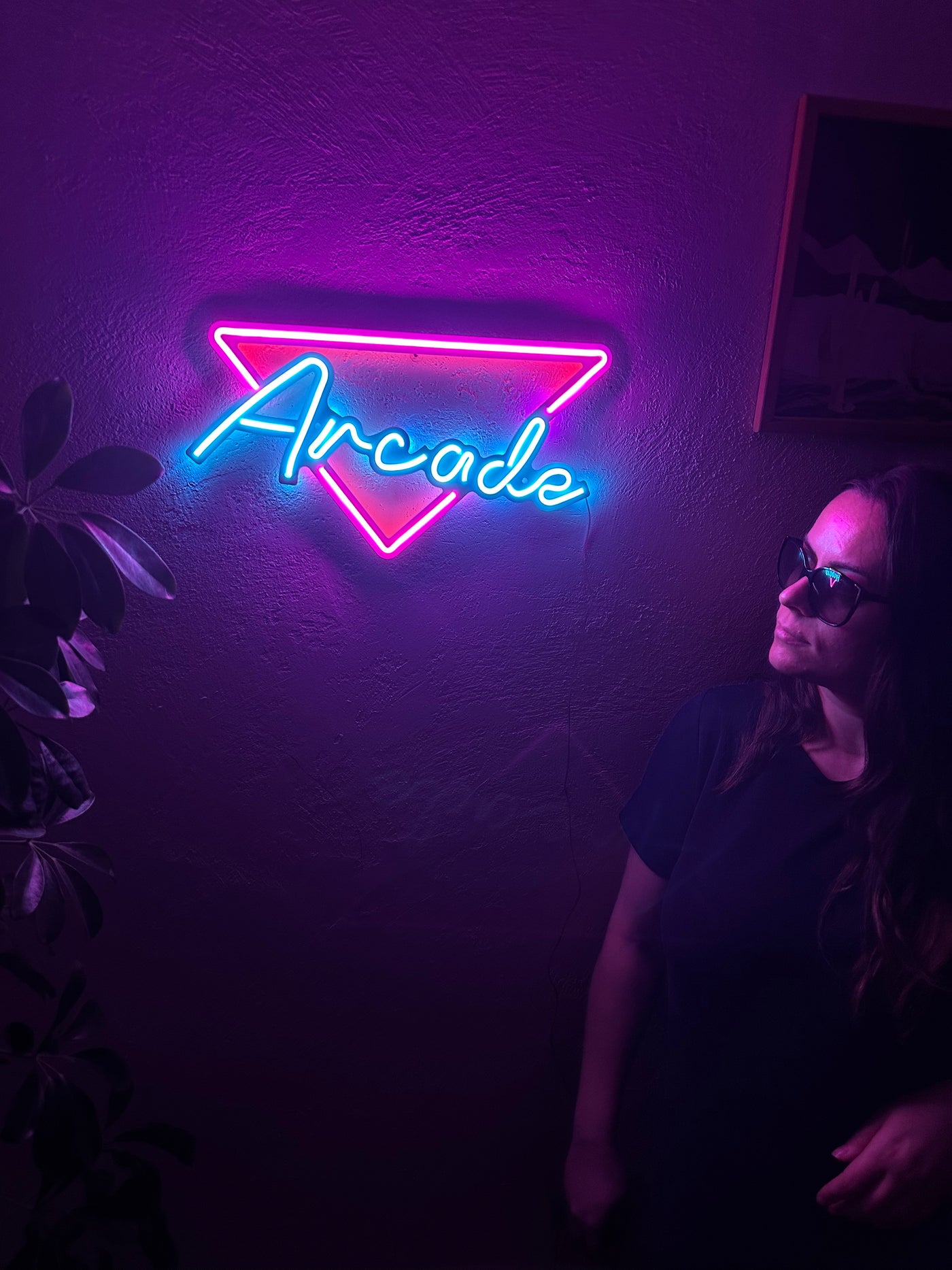 Arcade Neon Metal Sign