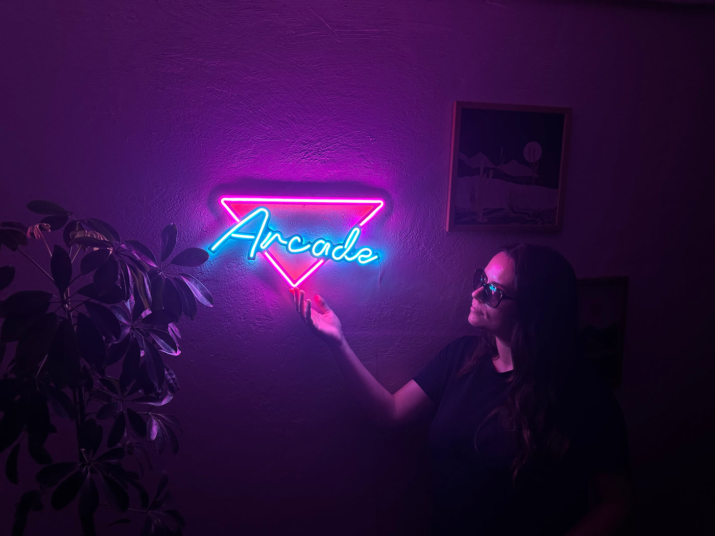 Arcade Neon Metal Sign