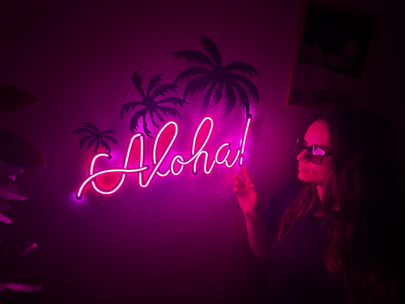 Aloha Neon Metal Sign