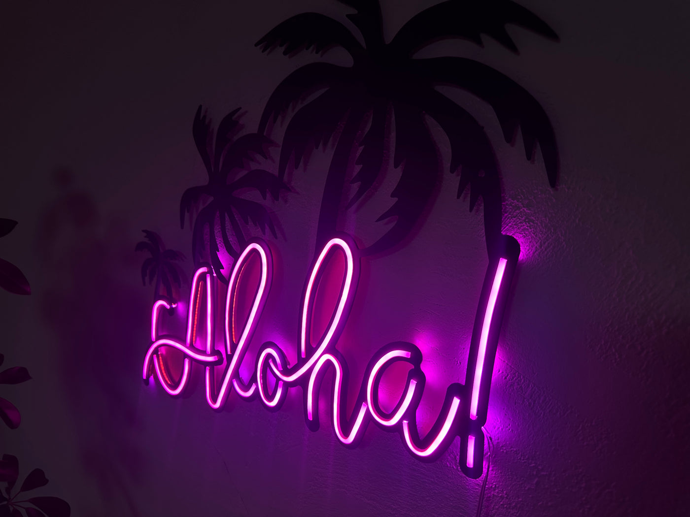 Aloha Neon Metal Sign