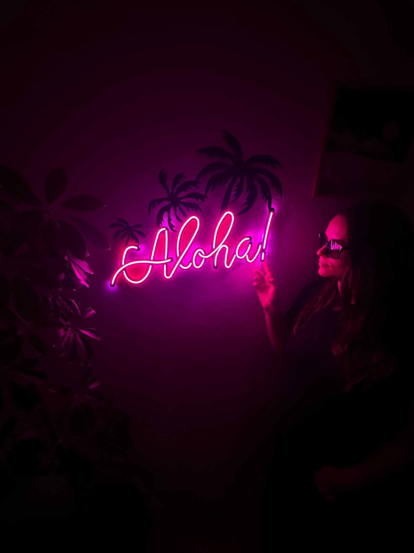 Aloha Neon Metal Sign