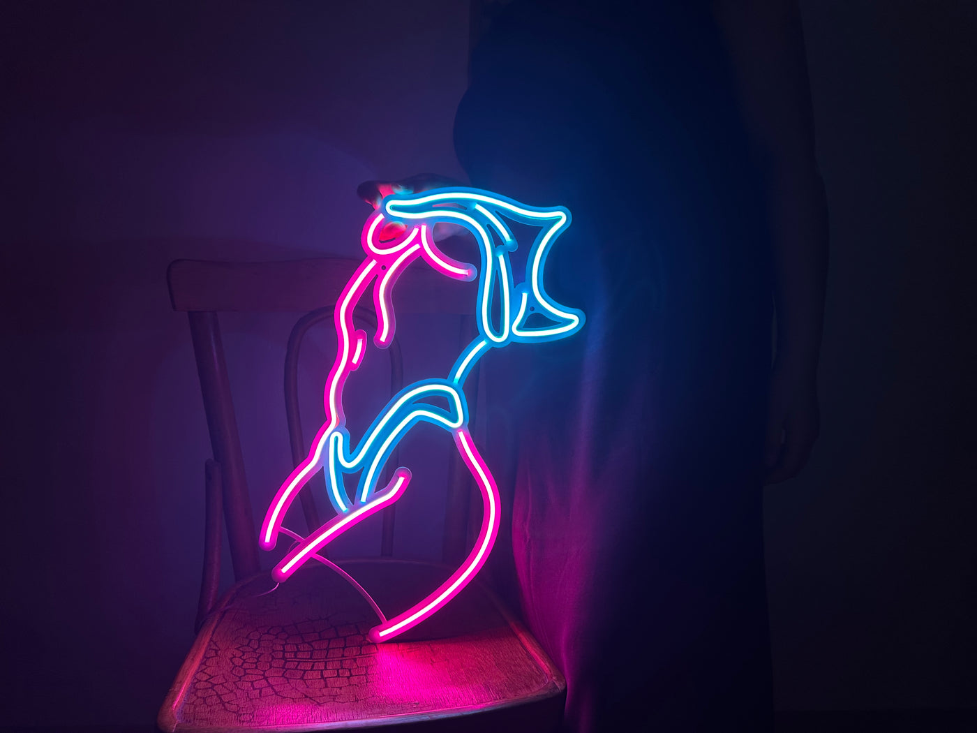 Femme Fatale Neon Metal Sign