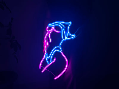 Femme Fatale Neon Metal Sign