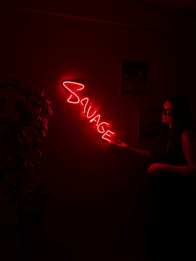 Savage Metal Neon Sign