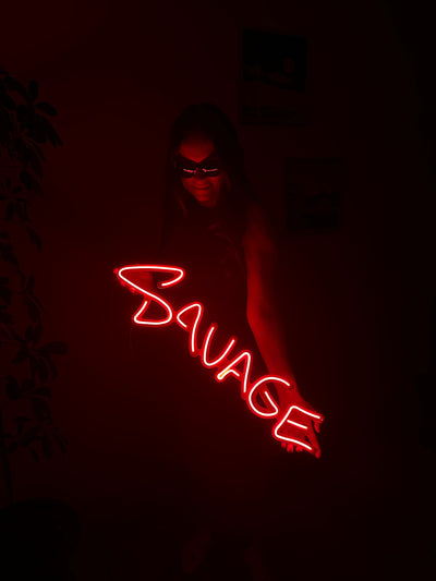 Savage Metal Neon Sign