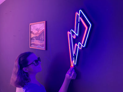 Flash Neon Metal Sign