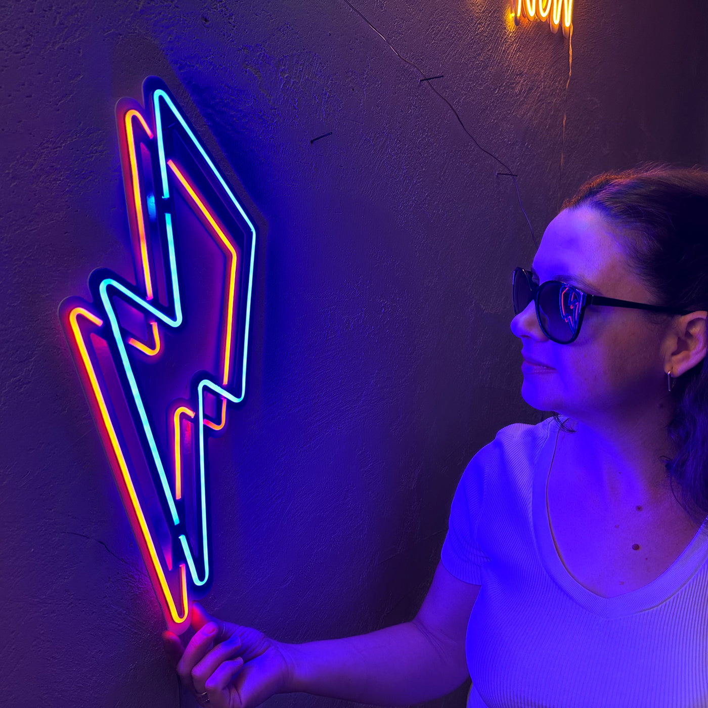 Flash Neon Metal Sign