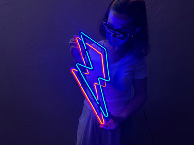 Flash Neon Metal Sign