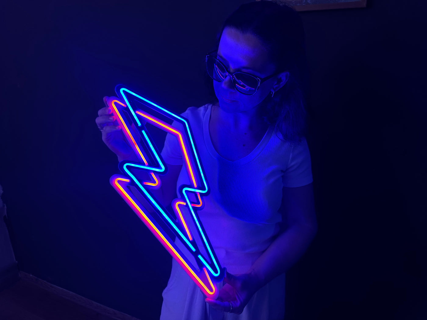 Flash Neon Metal Sign