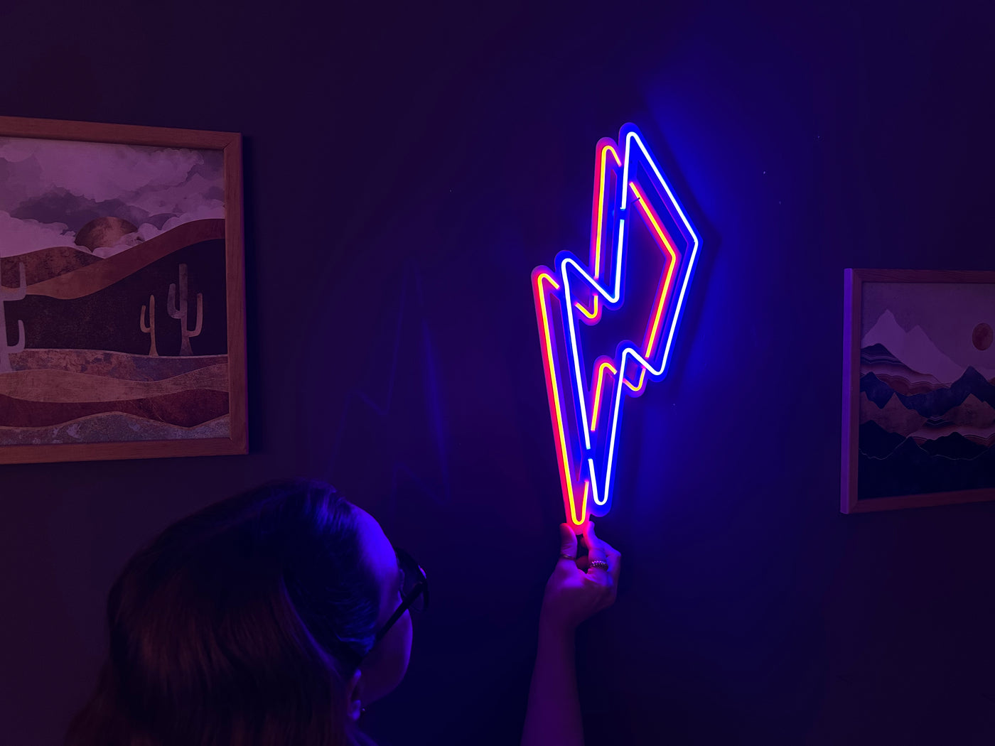 Flash Neon Metal Sign