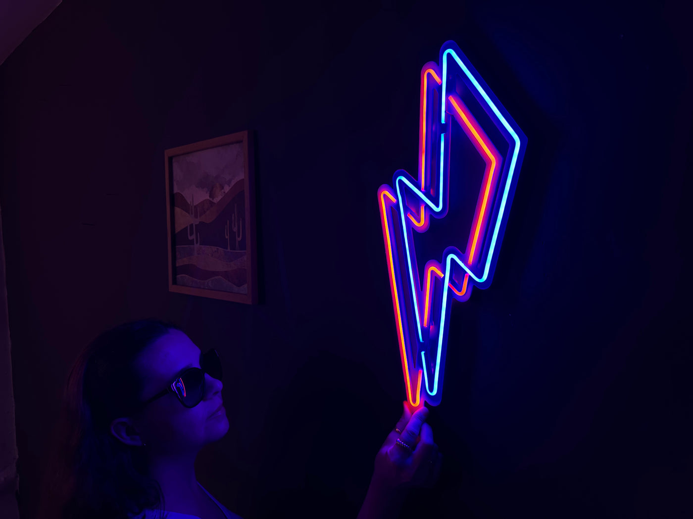 Flash Neon Metal Sign