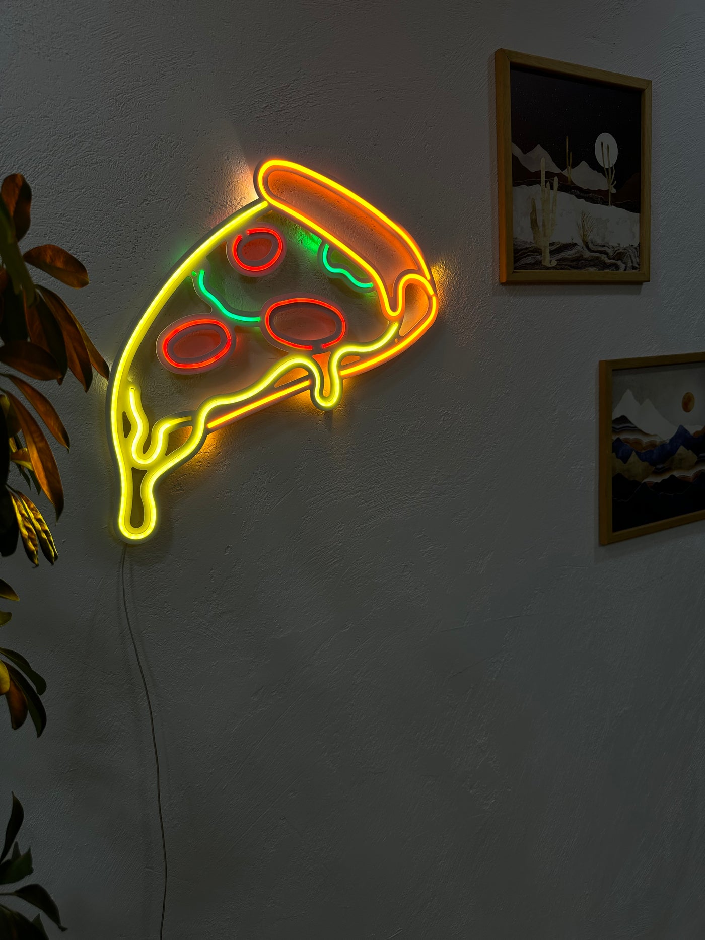 Pizza Neon Metal Sign