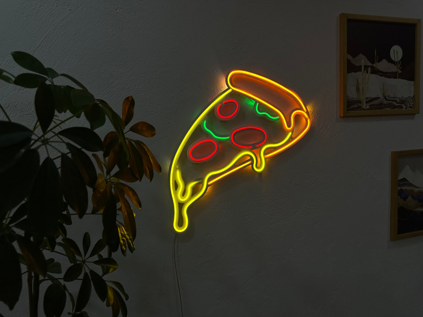 Pizza Neon Metal Sign