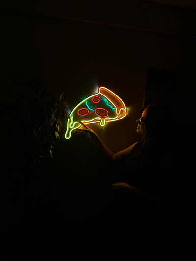 Pizza Neon Metal Sign