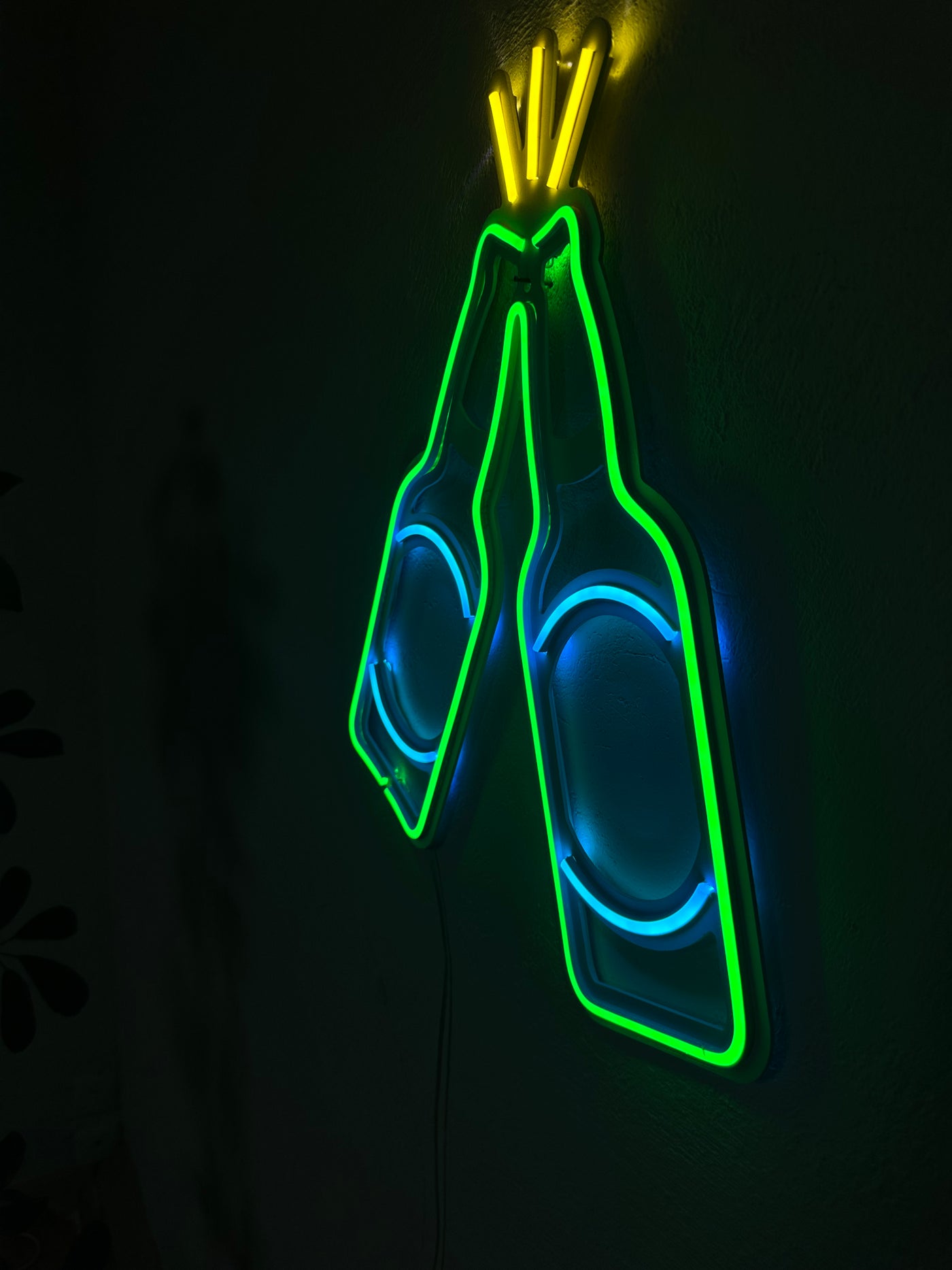 Cerveja Neon Metal Sign