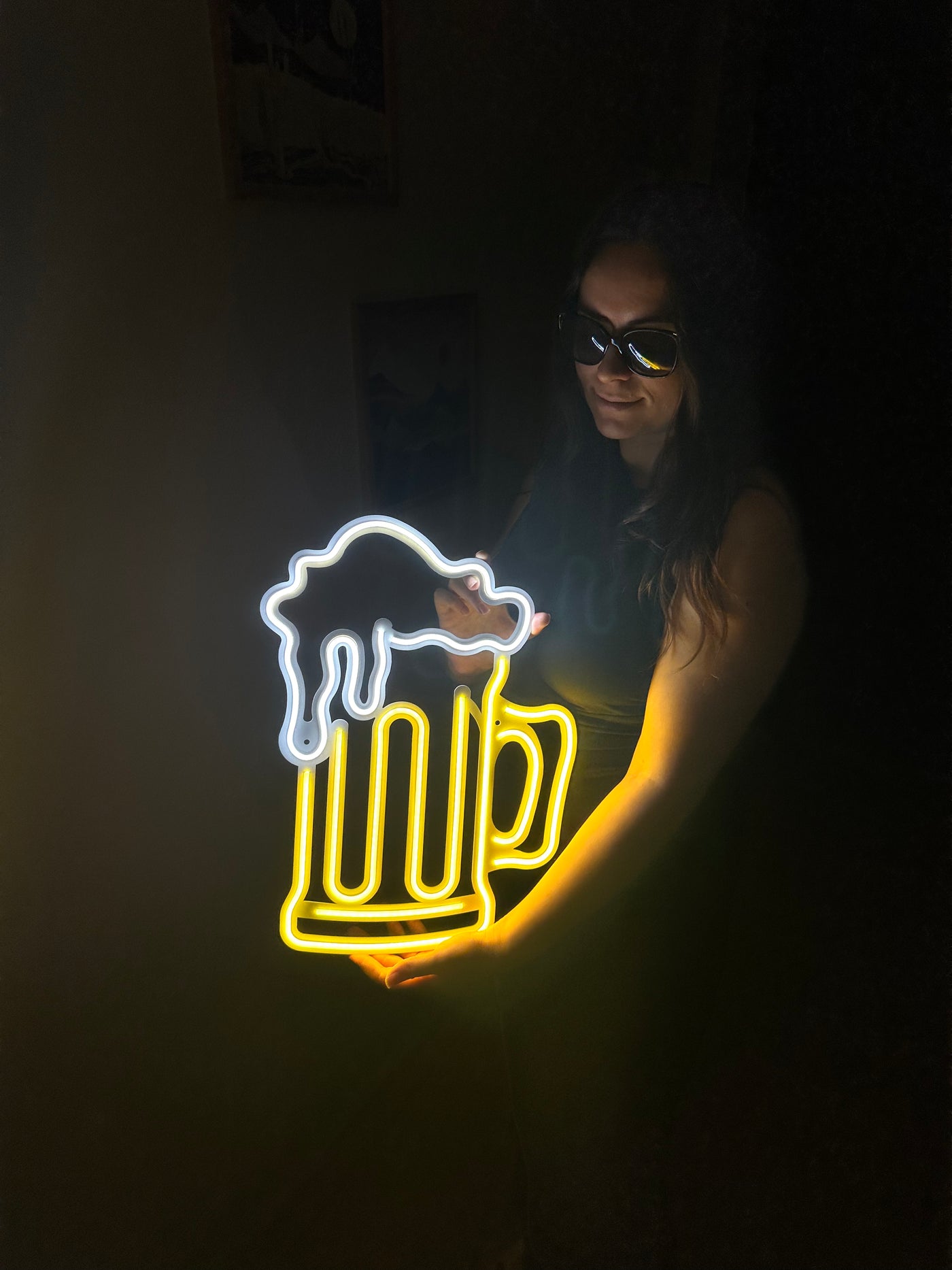 Beer Neon Metal Sign