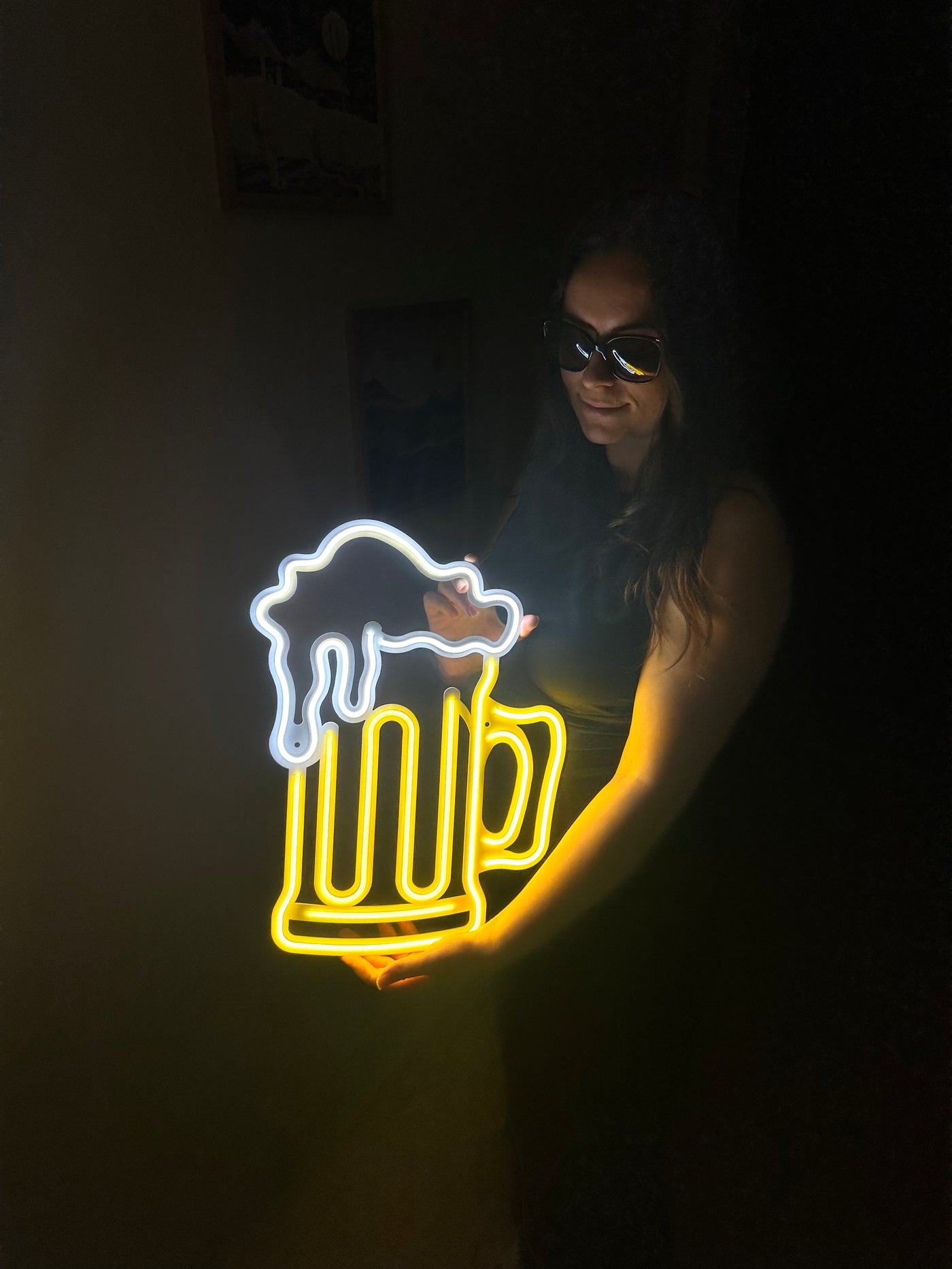 Beer Neon Metal Sign