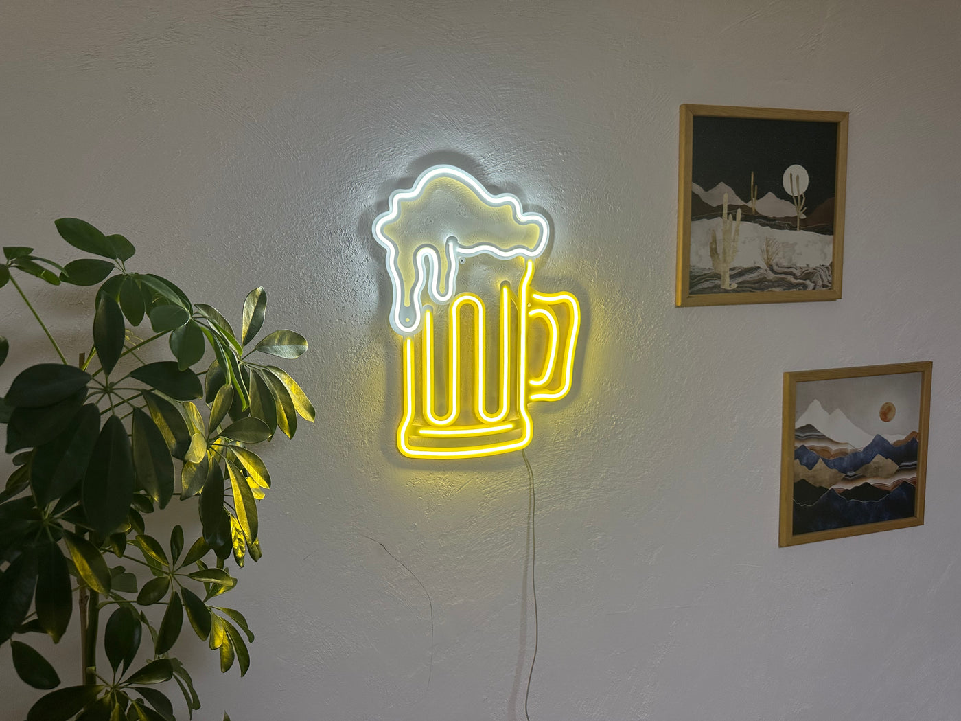 Beer Neon Metal Sign