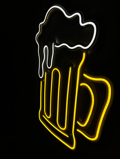 Beer Neon Metal Sign