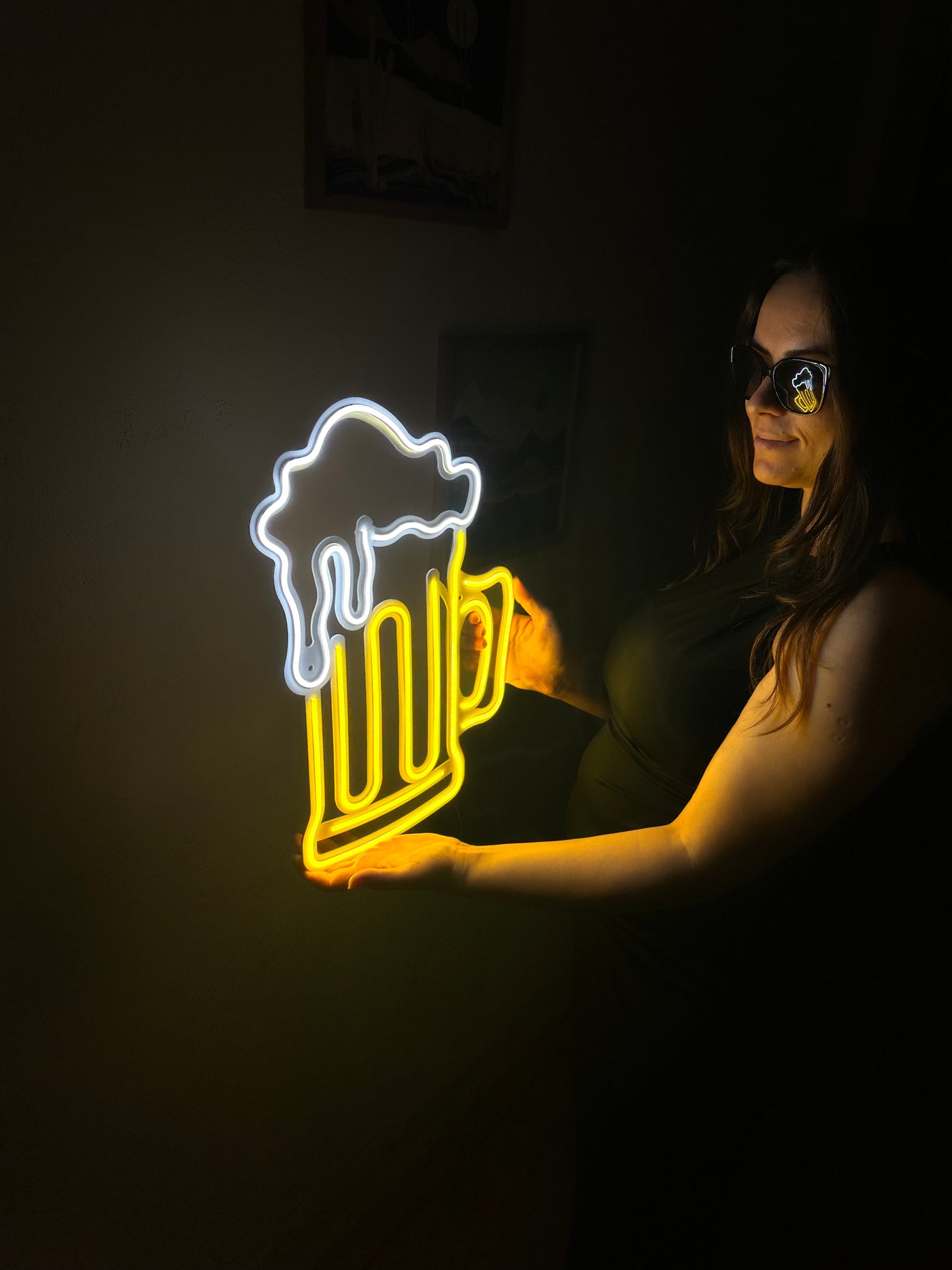 Beer Neon Metal Sign