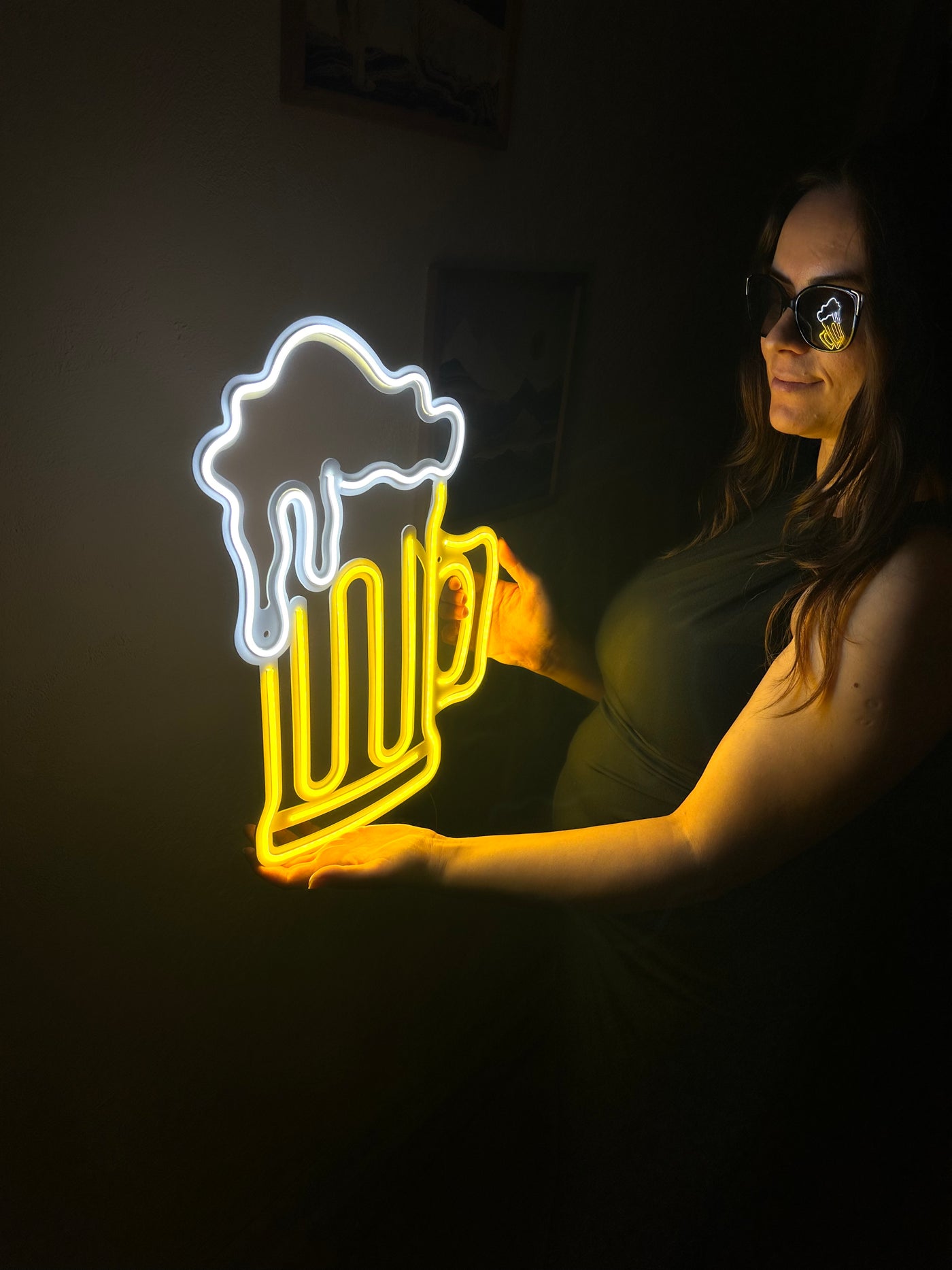 Beer Neon Metal Sign