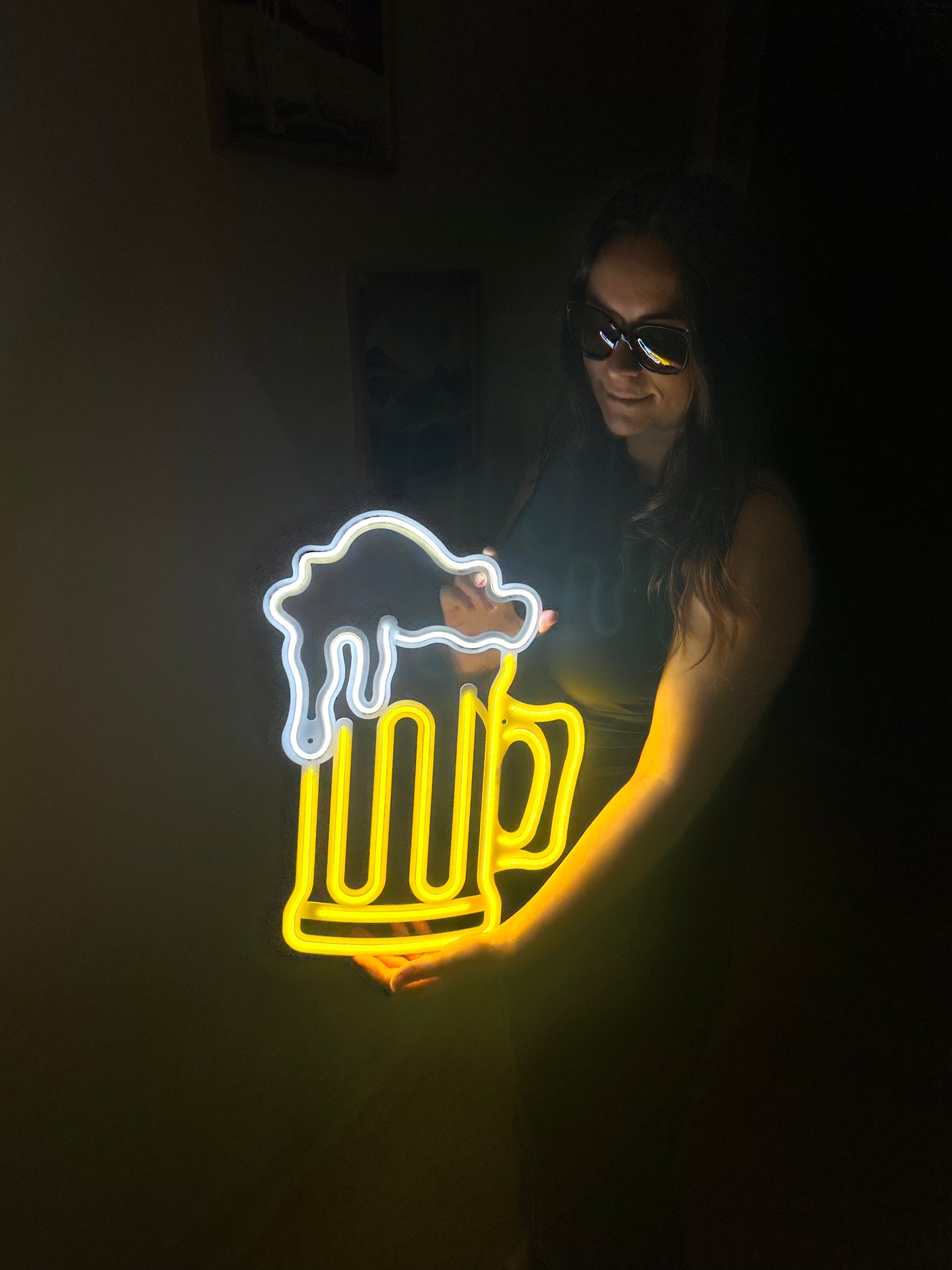 Beer Neon Metal Sign