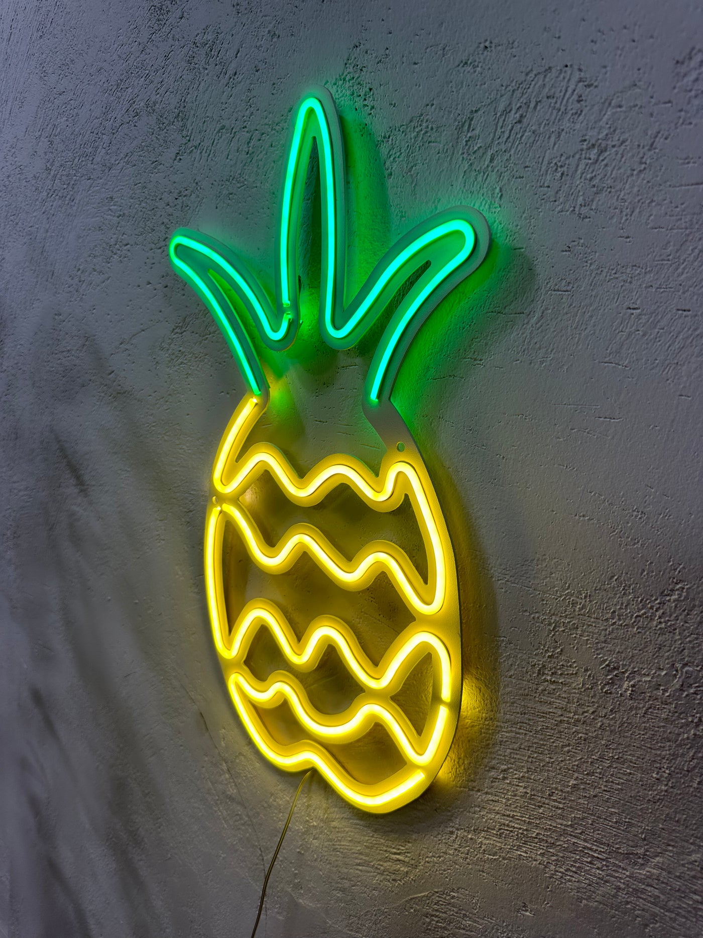 Pineapple Neon Metal Sign