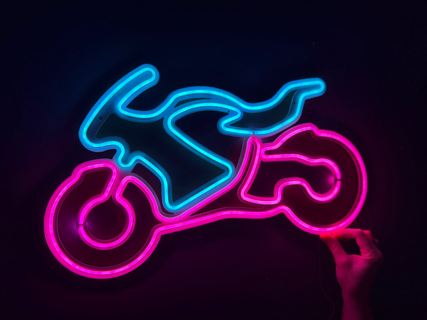 Motorcycle Neon Metal Sign