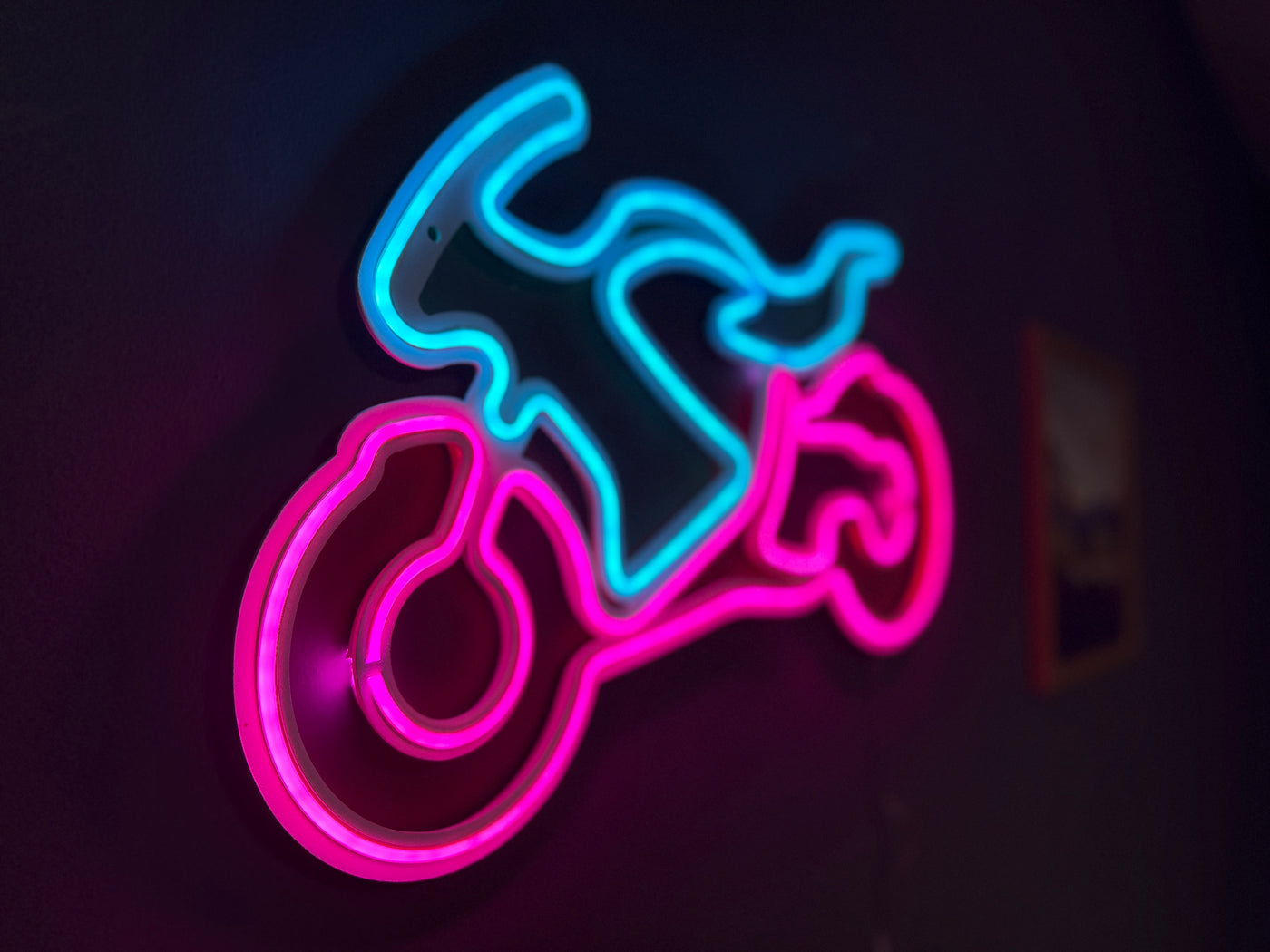 Motorcycle Neon Metal Sign