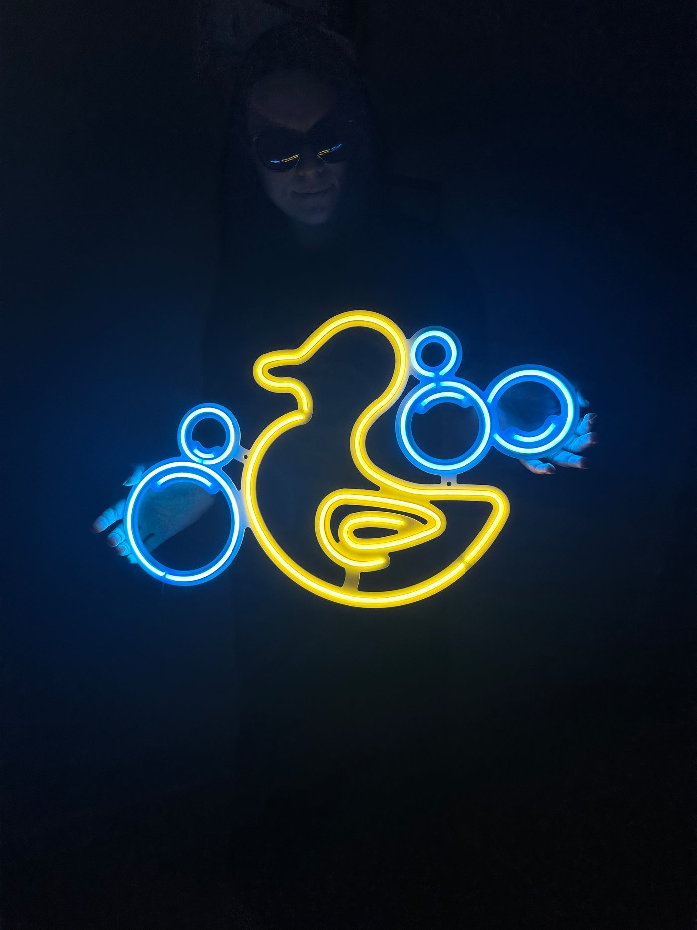 Rubber Duck Neon Metal Sign