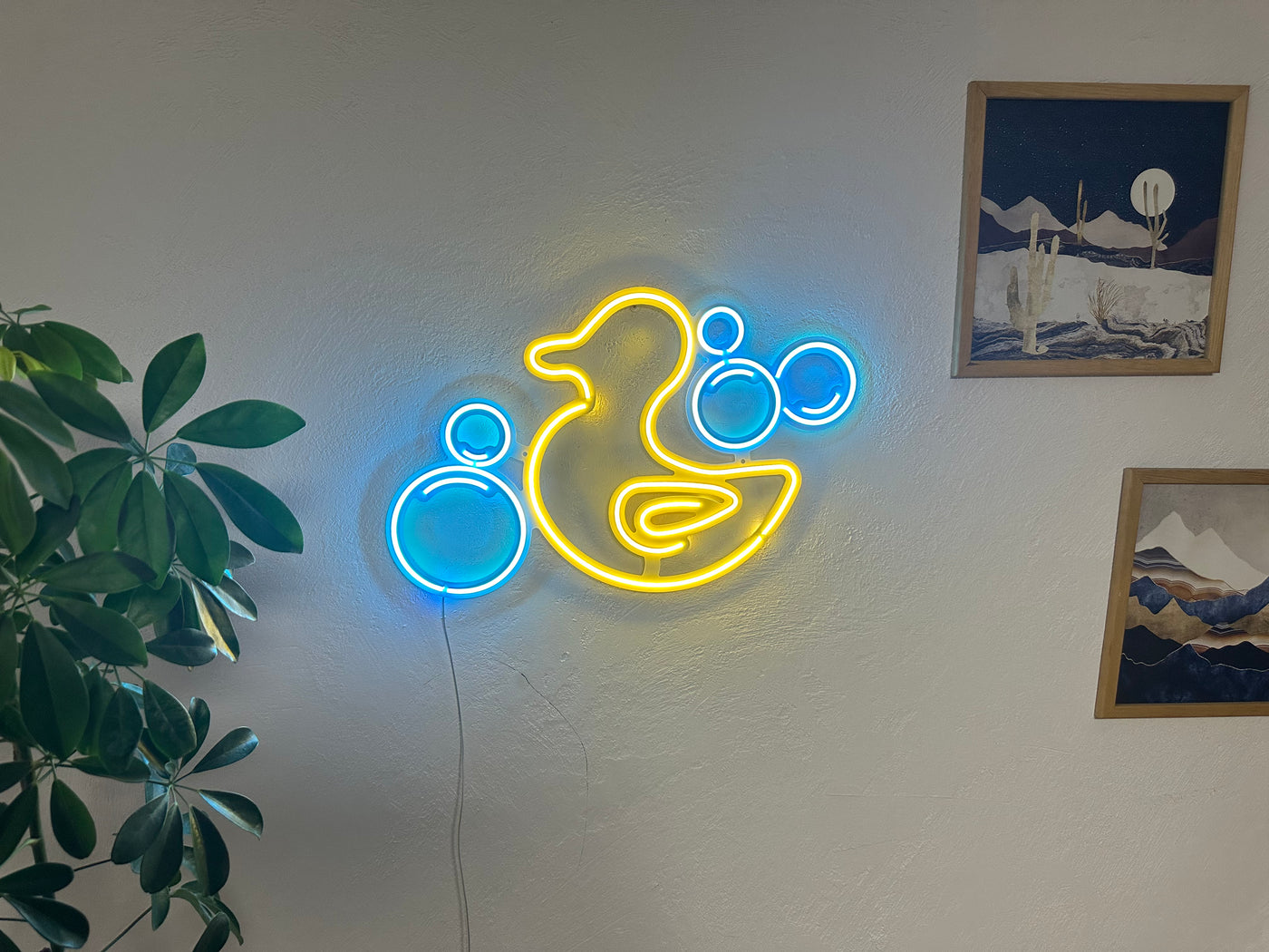 Rubber Duck Neon Metal Sign