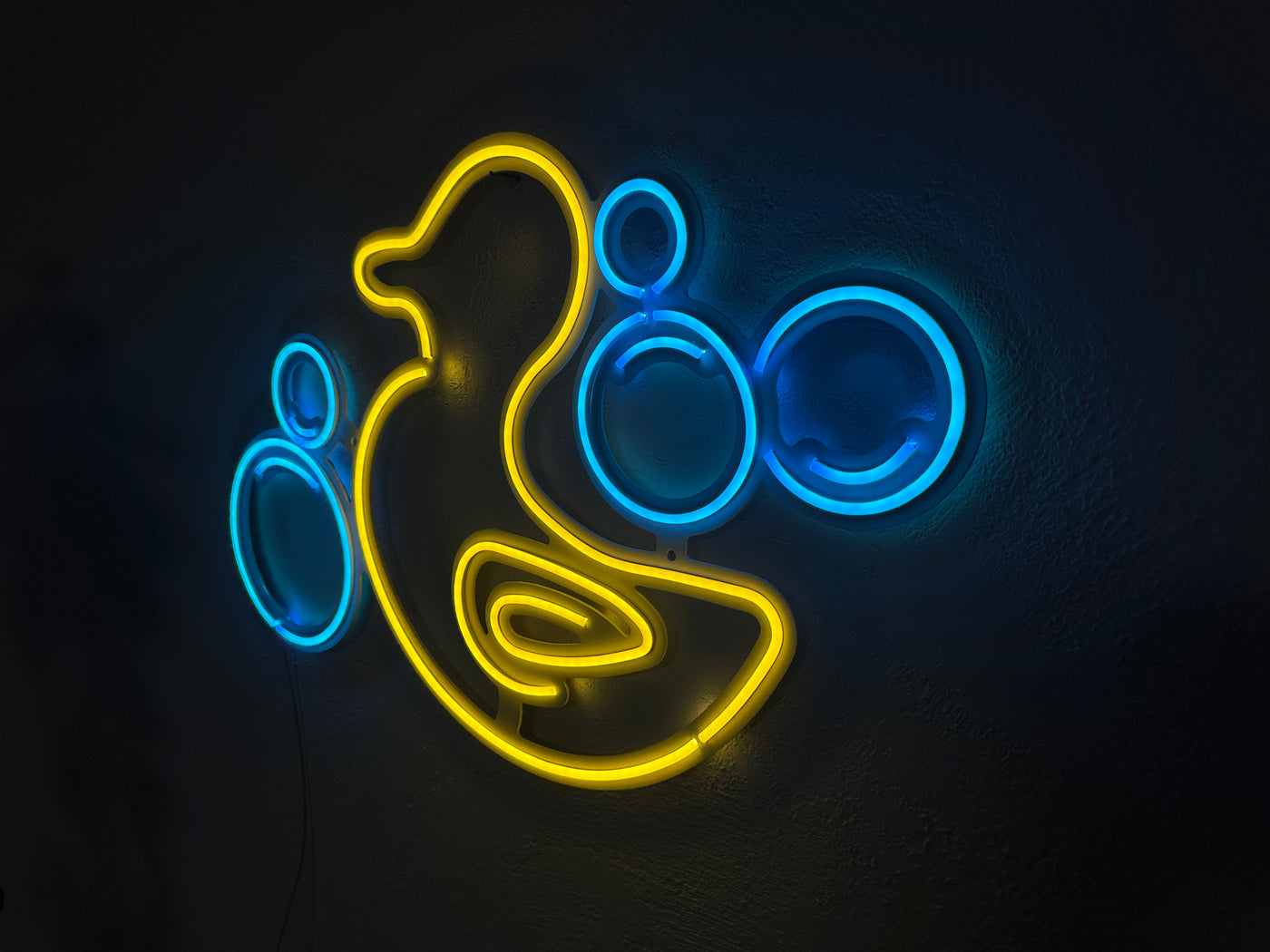 Rubber Duck Neon Metal Sign