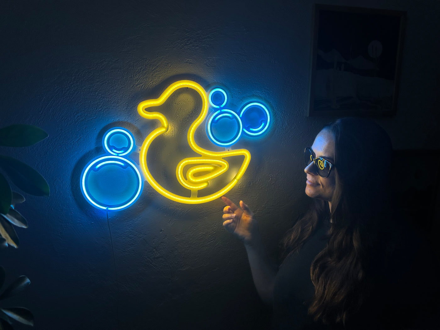 Rubber Duck Neon Metal Sign